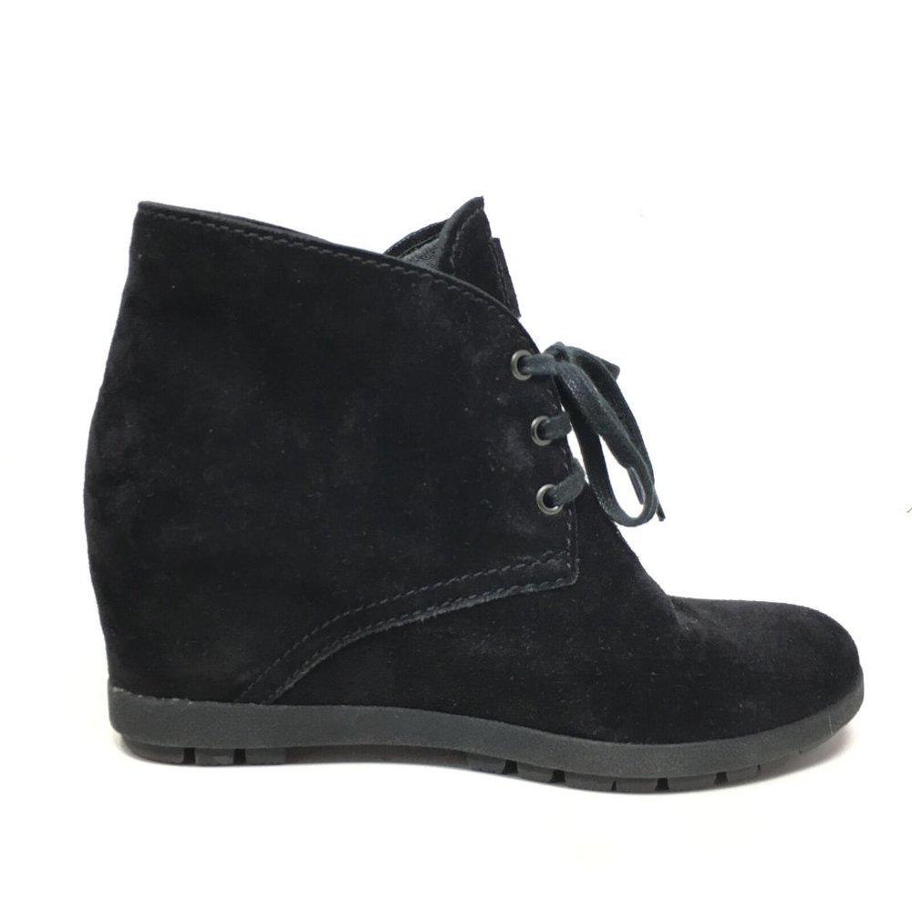 Prada Wedge Ankle Boots Booties Size 37.5/7.5 US - Picture 3 of 11